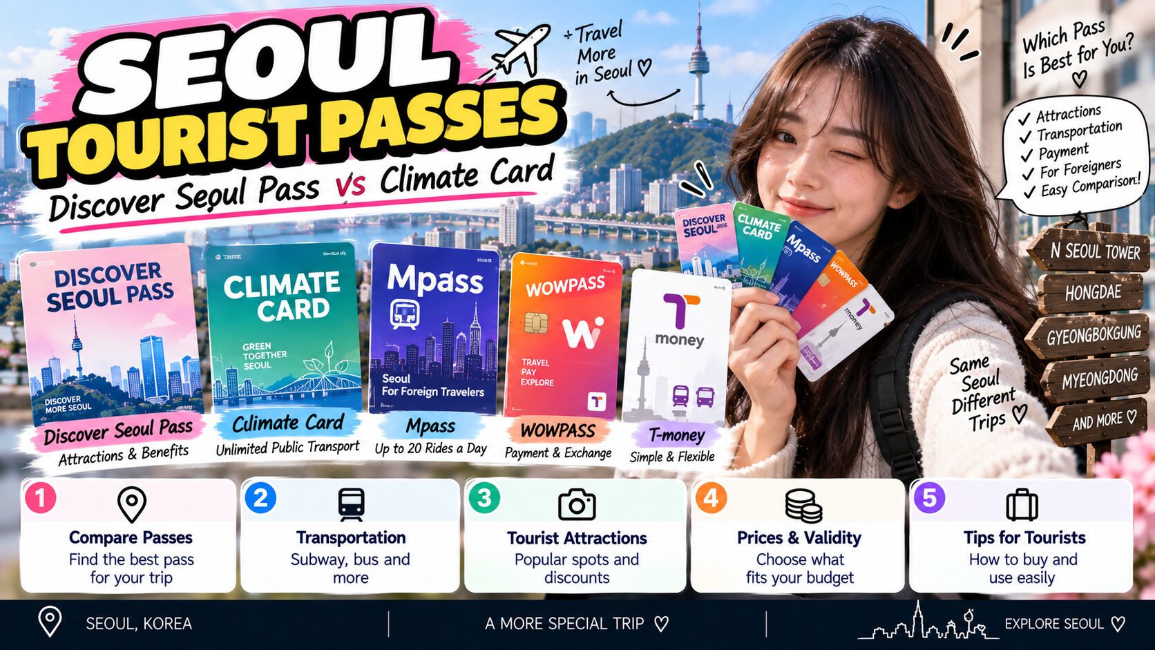 Seoul tourist passes
