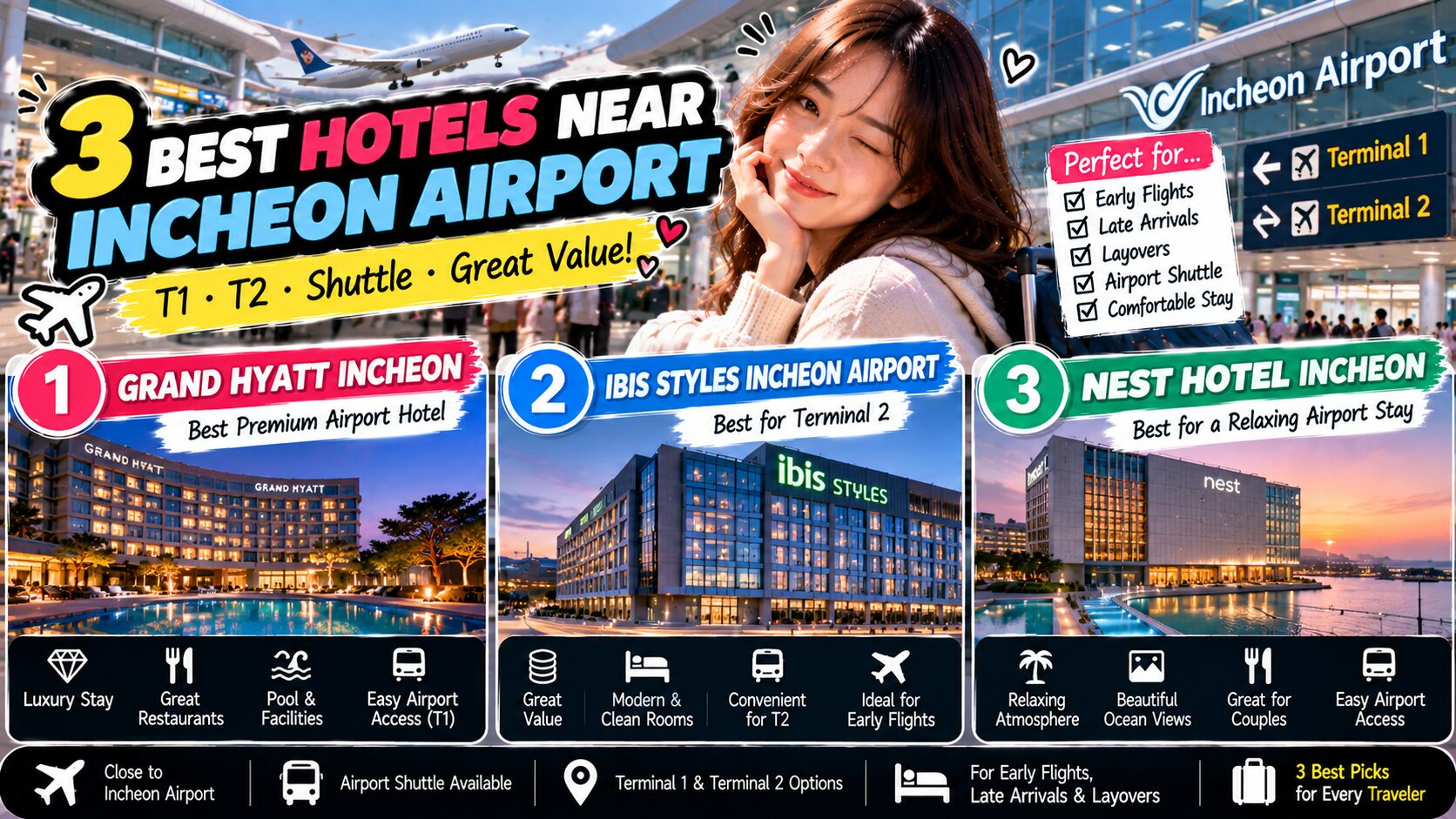 3 Best Hotels Near Incheon Airport for Your Korea Trip