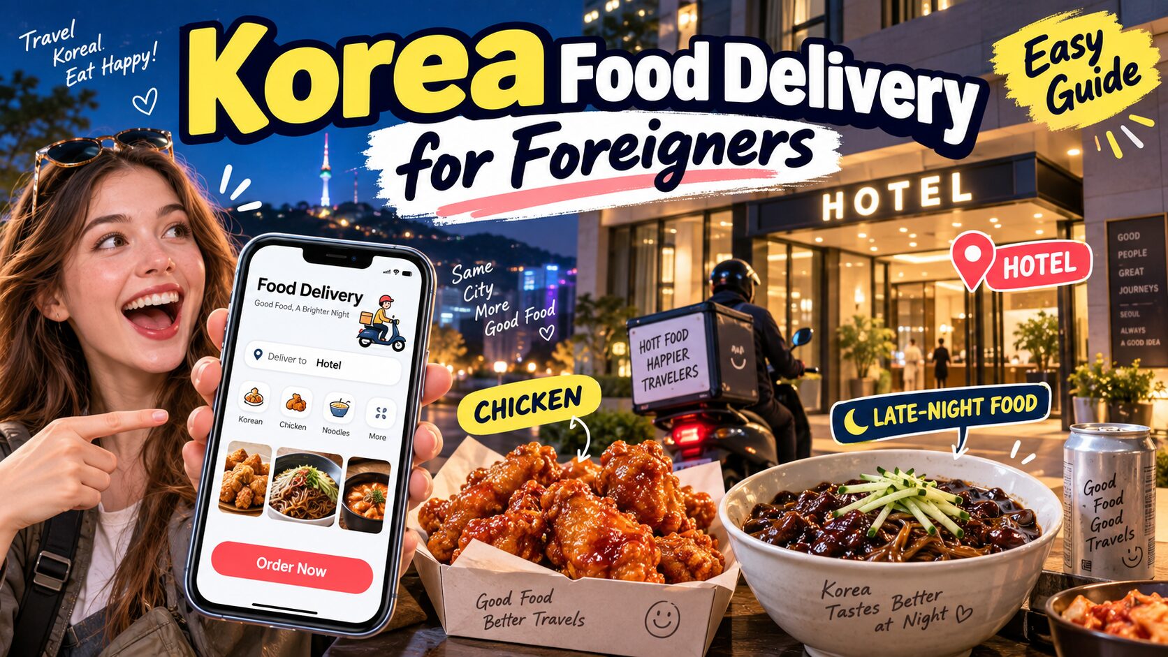 Korea food delivery for foreigners