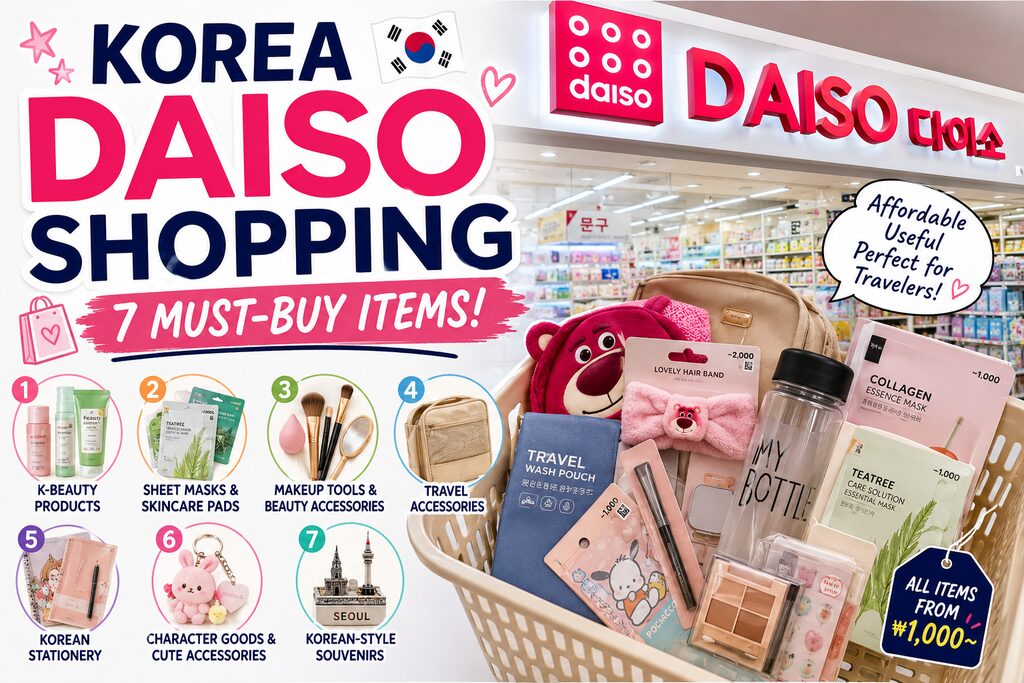 Korea Daiso shopping