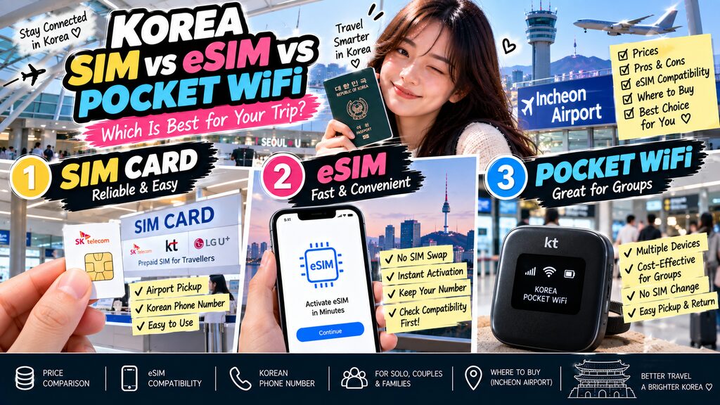 Korea SIM card vs eSIM