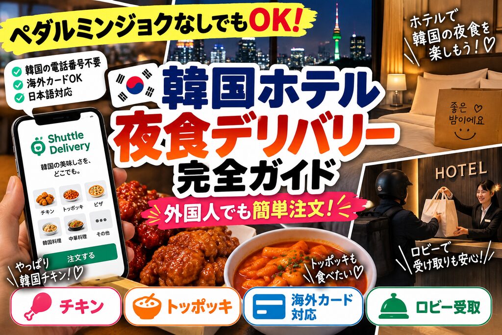韓国ホテルデリバリー方法